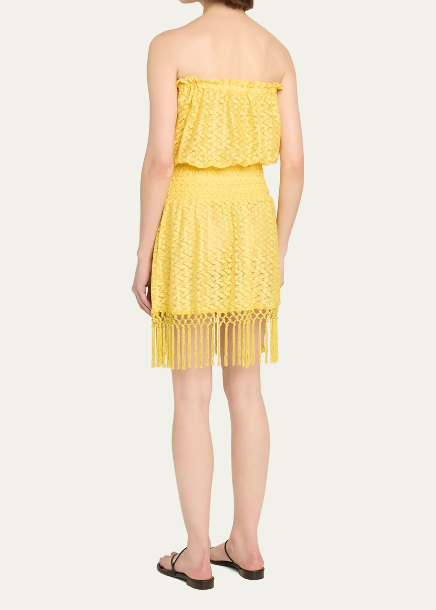 Ramy BrookLauryn Strapless Crochet Mini Dress