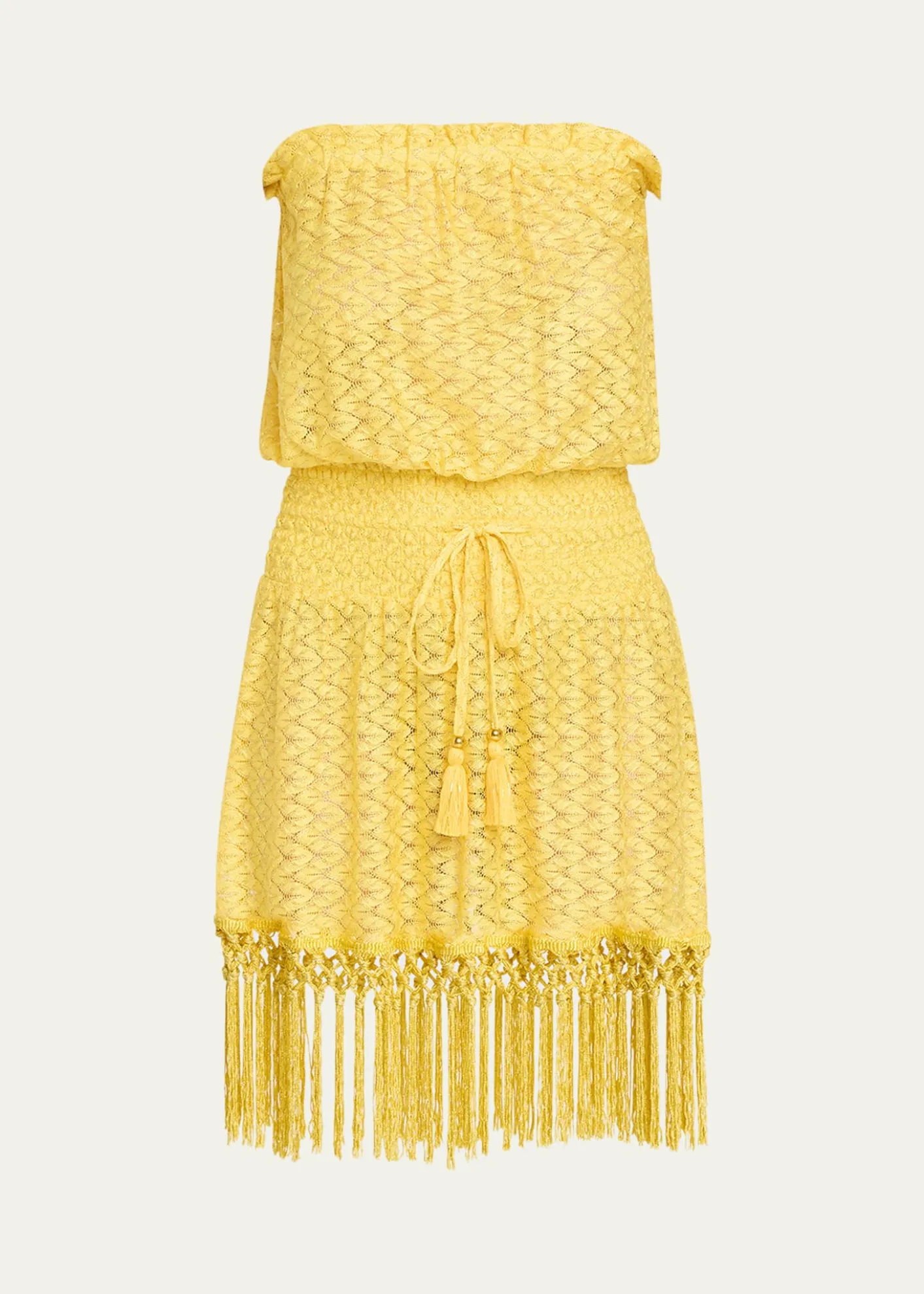 Ramy BrookLauryn Strapless Crochet Mini Dress