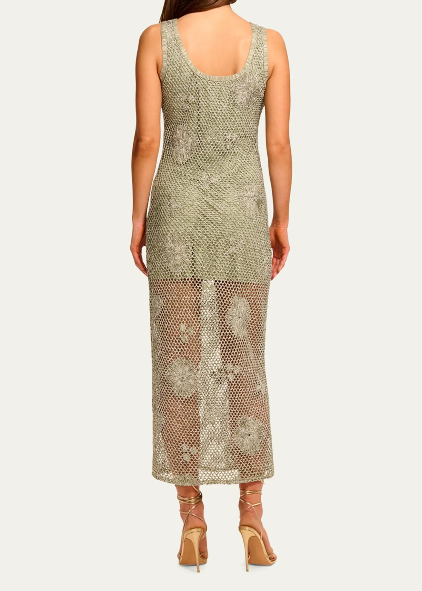 Ramy BrookLiliana Embroidered Crochet Midi Dress