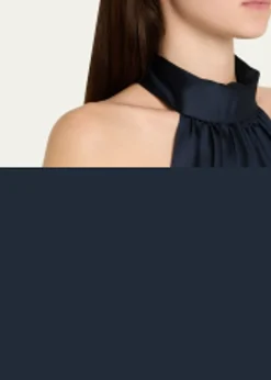 Ramy BrookNari Asymmetric Flounce Halter Mini Dress