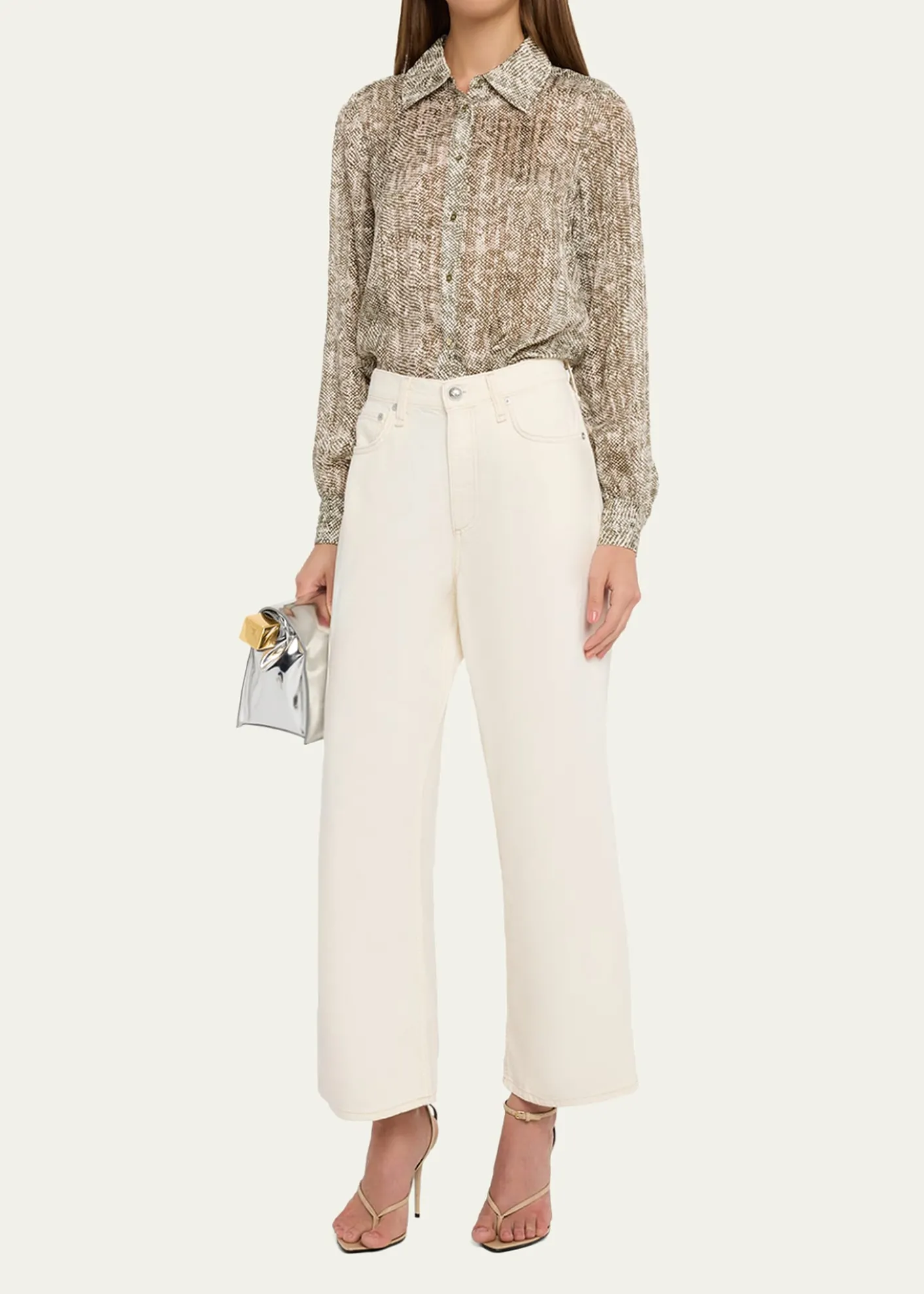 Ramy BrookPauline Button-Front Silk Blouse