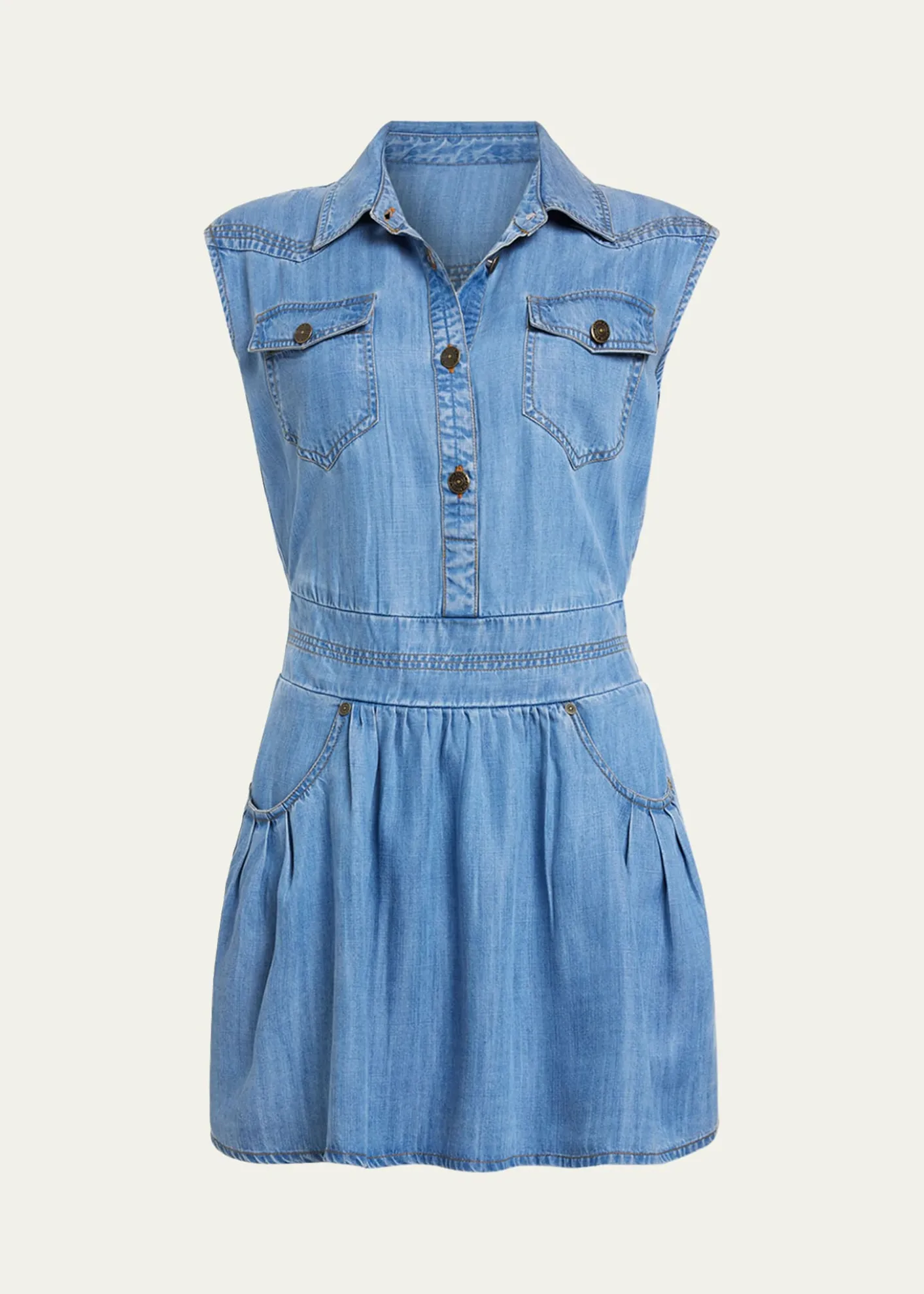 Ramy BrookPaxton Denim Mini Shirtdress