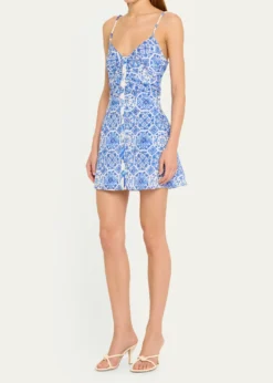 Ramy BrookPositano Addie Button-Front Mini Dress