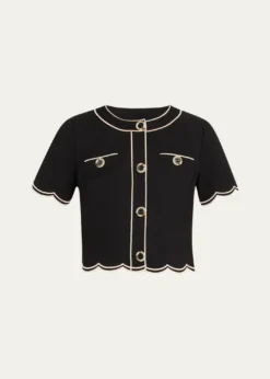 Ramy BrookSandra Scallop-Trim Top