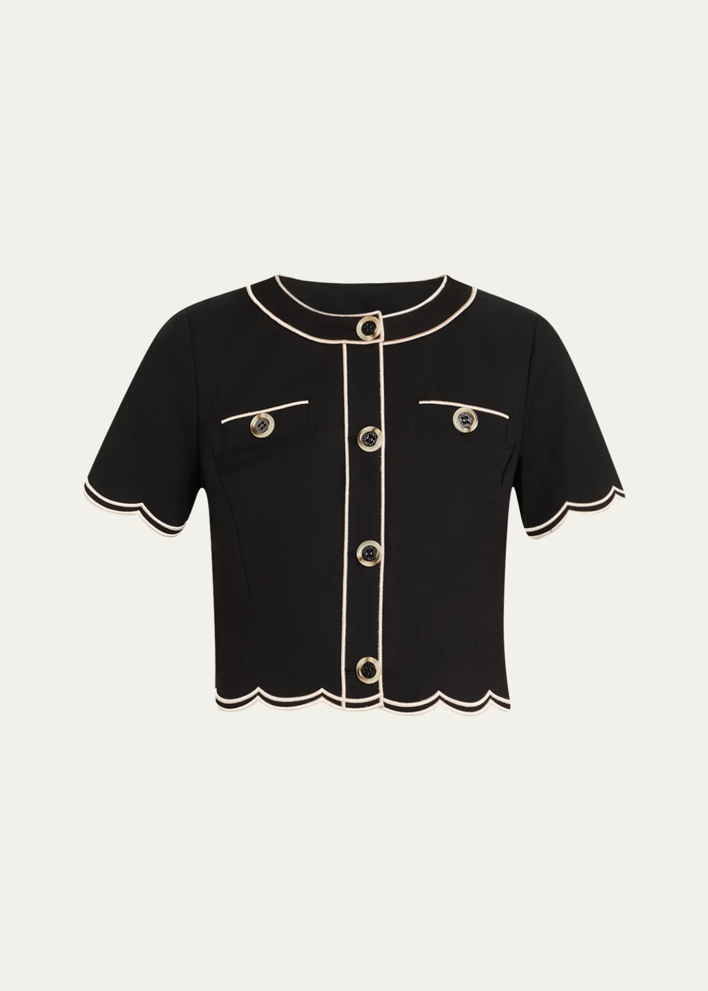 Ramy BrookSandra Scallop-Trim Top