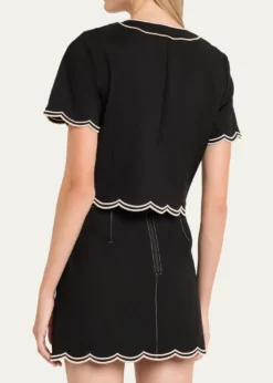 Ramy BrookSandra Scallop-Trim Top