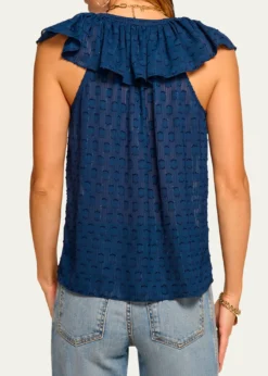 Ramy BrookSilvia Dot Ruffle-Trim Top