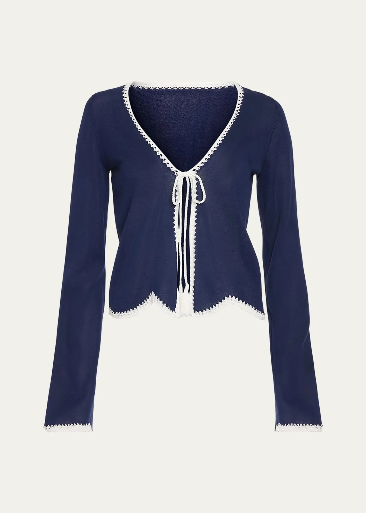 Ramy BrookTara Crochet-Trim Cardigan