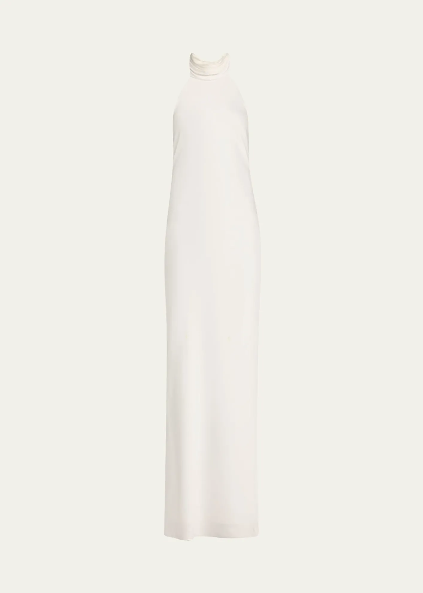 Ramy BrookTatiana Low-Cut Halter Column Gown
