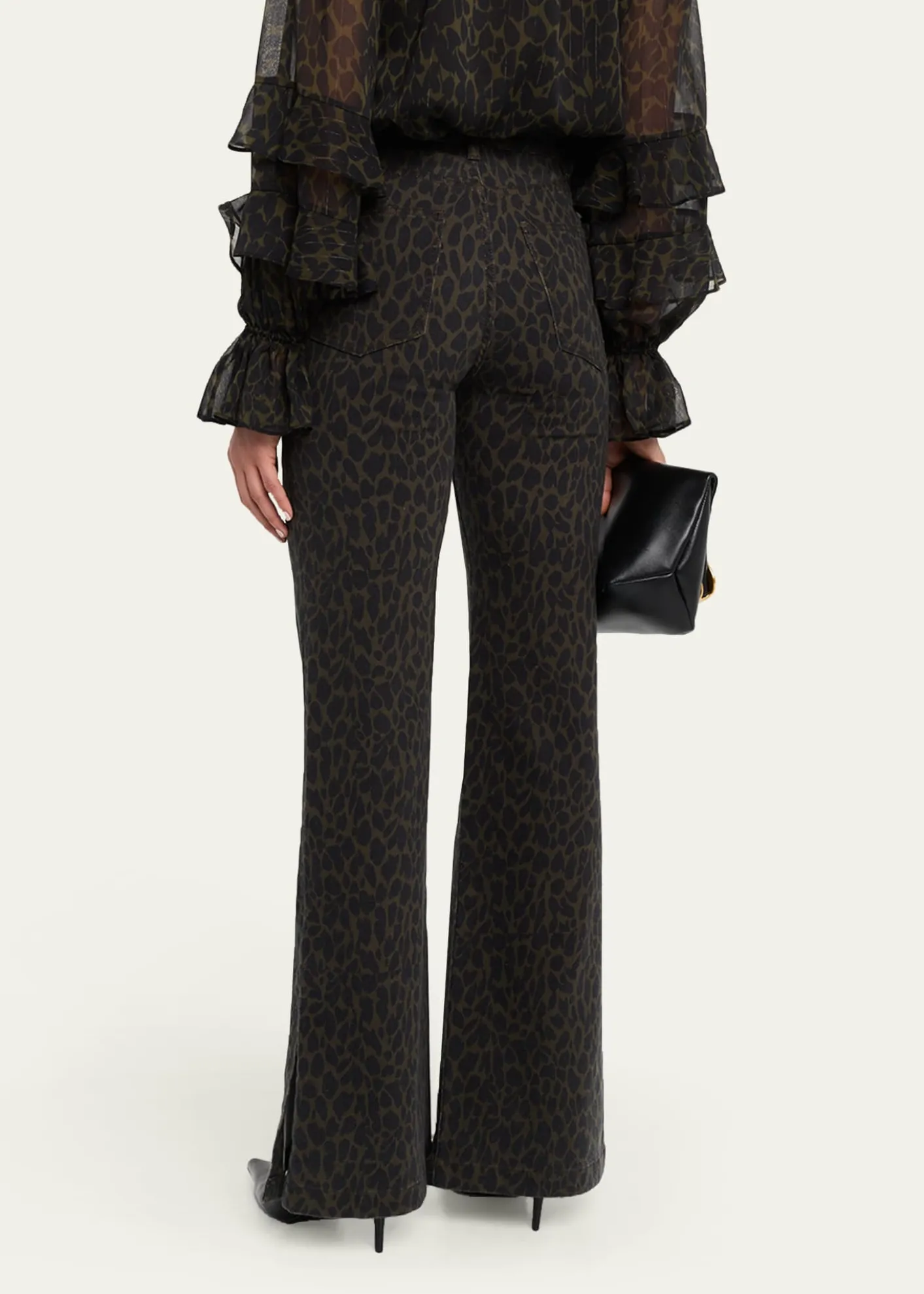 Ramy BrookTyra Printed Wide-Leg Jeans