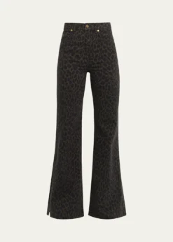 Ramy BrookTyra Printed Wide-Leg Jeans