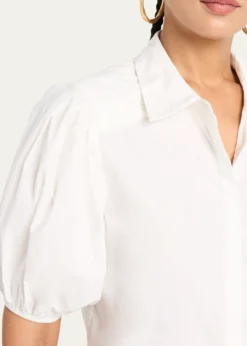 Ramy BrookValeria Puff-Sleeve Cotton Shirt