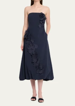 Ramy BrookZaria Floral Bubble-Hem Midi Dress
