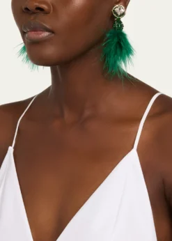 Ranjana KhanMicro Pom Earrings, Teal