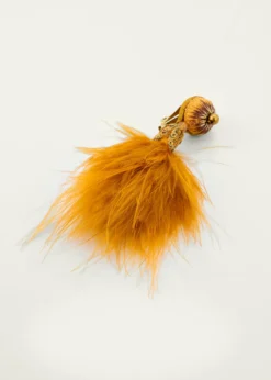 Ranjana KhanMicro Pom Earrings, Mustard