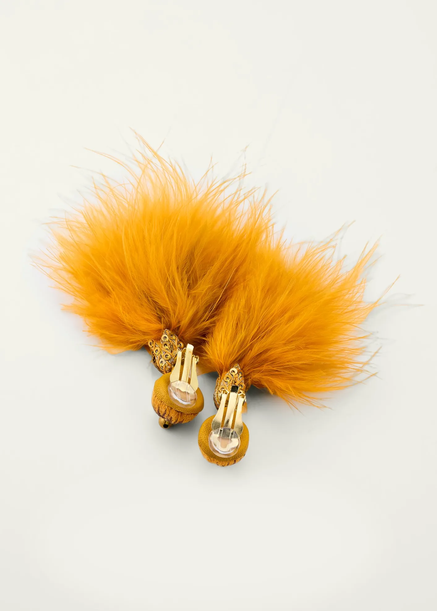 Ranjana KhanMicro Pom Earrings, Mustard