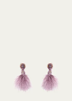Ranjana KhanMicro Pom Earrings, Pink