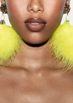Ranjana KhanFeather Pom Pom Earrings