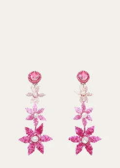 Ranjana KhanTiered Pink Degrade Earrings