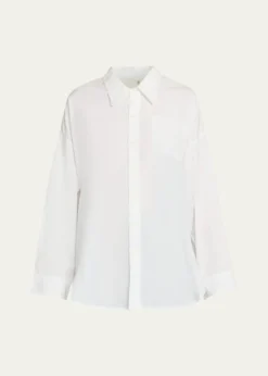 R13Drop Neck Oxford Shirt