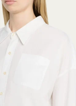 R13Drop Neck Oxford Shirt