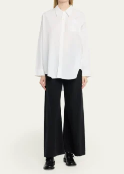 R13Drop Neck Oxford Shirt