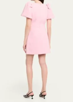 REBECCA VALLANCEHarlynn Scalloped Diamante-Trim Mini Dress