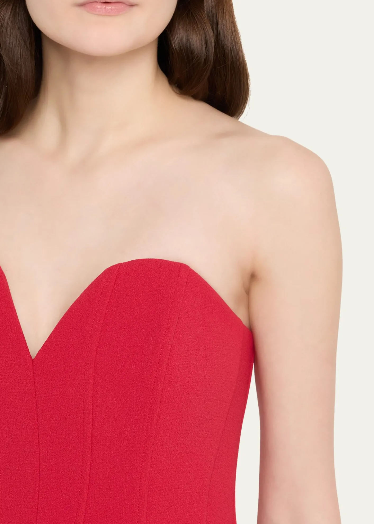 REBECCA VALLANCEZarya Strapless Draped Bustier Mini Dress