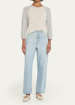 RE/DONEFeatherweight Cashmere Baseball Tee