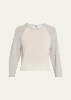 RE/DONEFeatherweight Cashmere Baseball Tee
