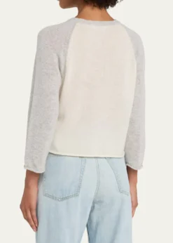 RE/DONEFeatherweight Cashmere Baseball Tee