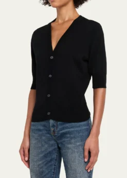 R13Elbow-Sleeve Split-Hem Wool Sweater