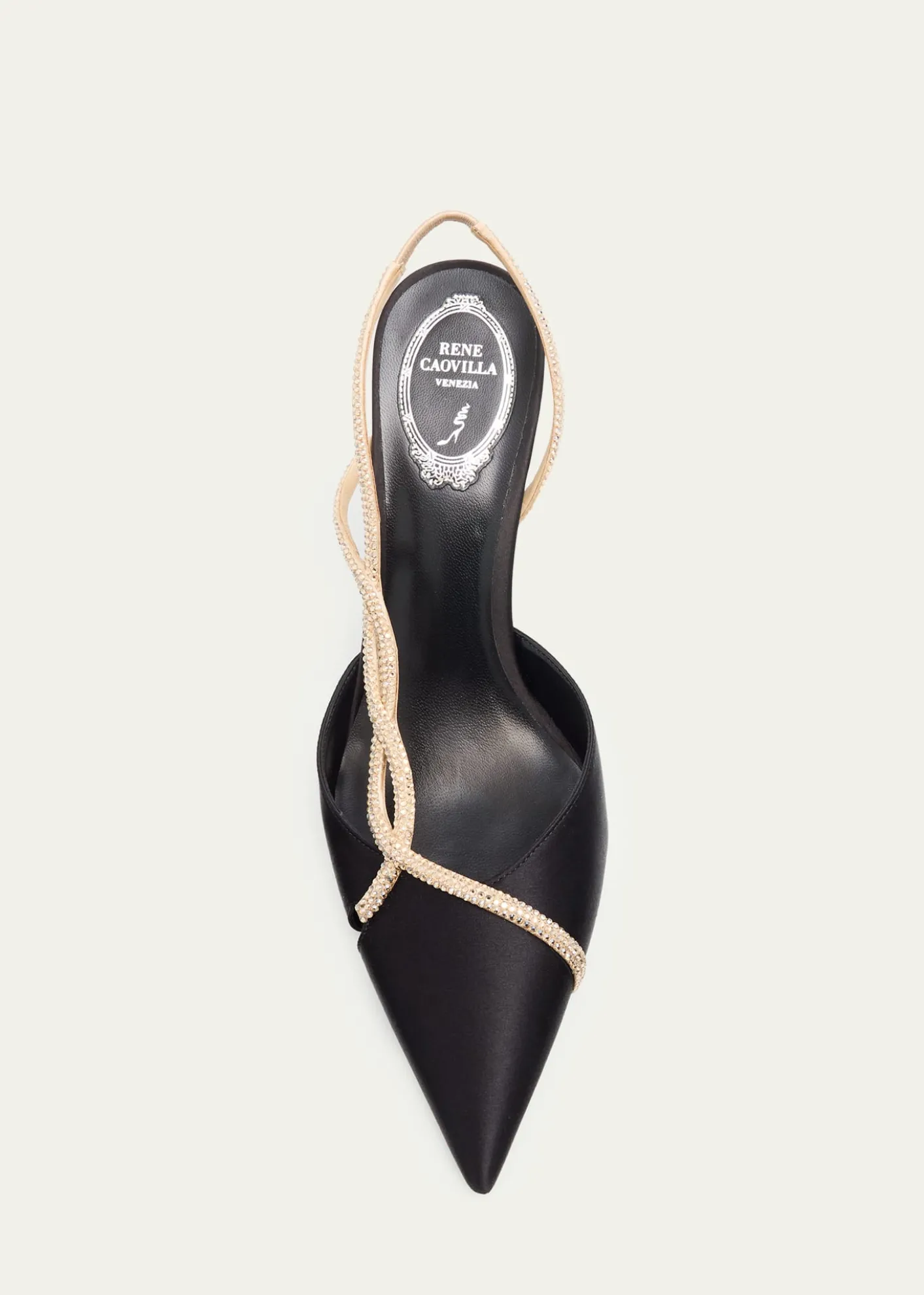 Rene Caovilla80mm Embellished Braided Satin Pumps