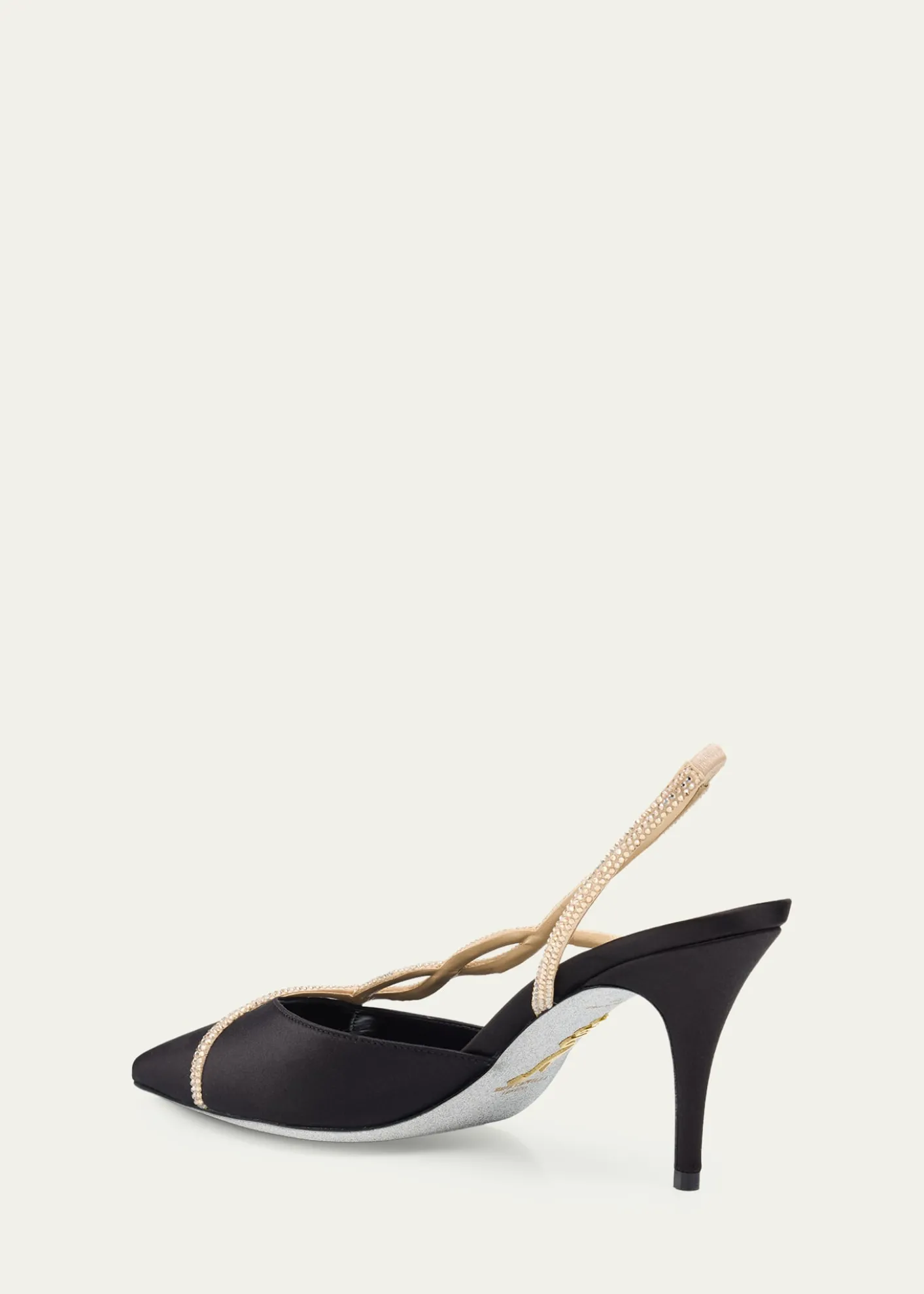 Rene Caovilla80mm Embellished Braided Satin Pumps