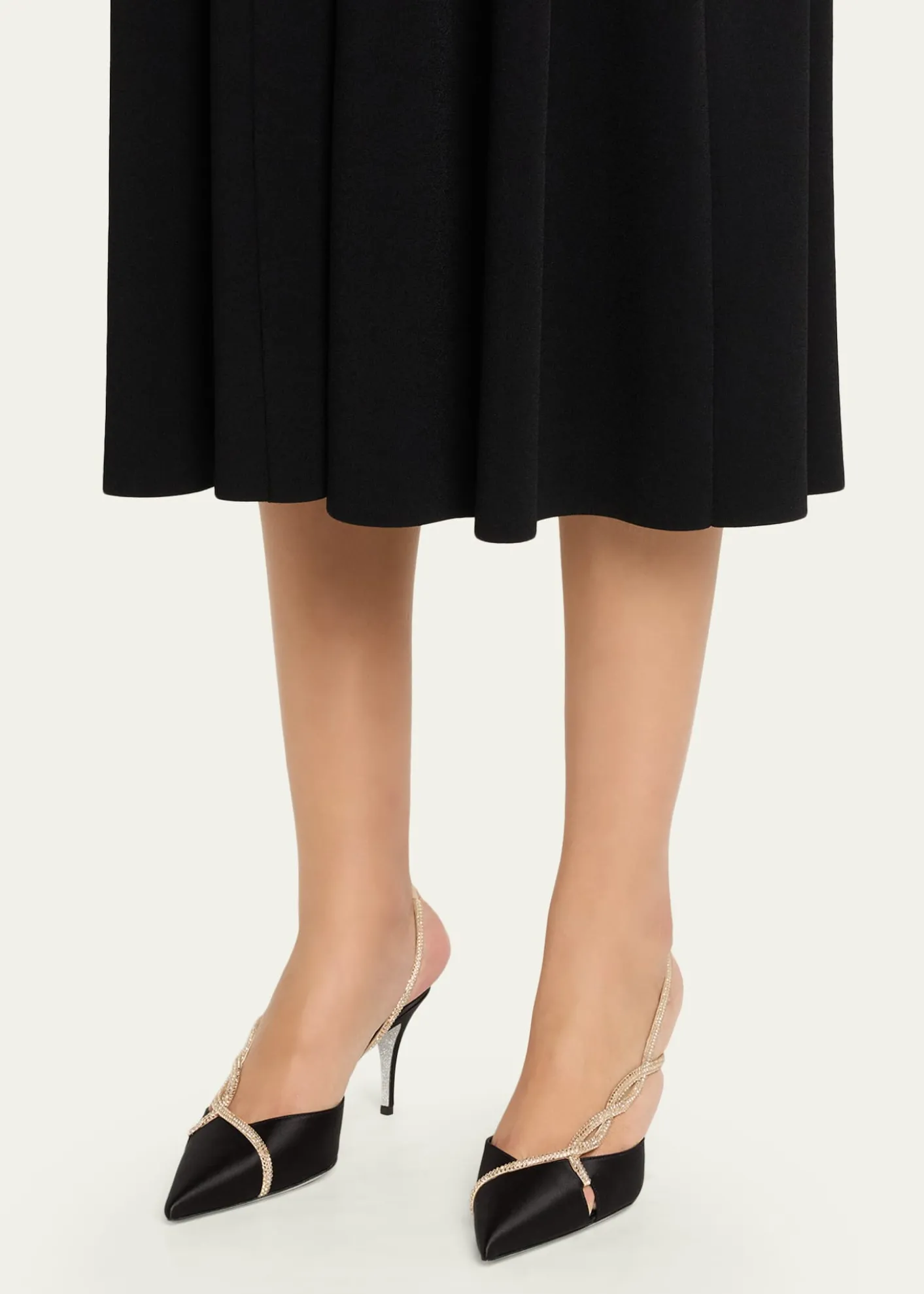 Rene Caovilla80mm Embellished Braided Satin Pumps