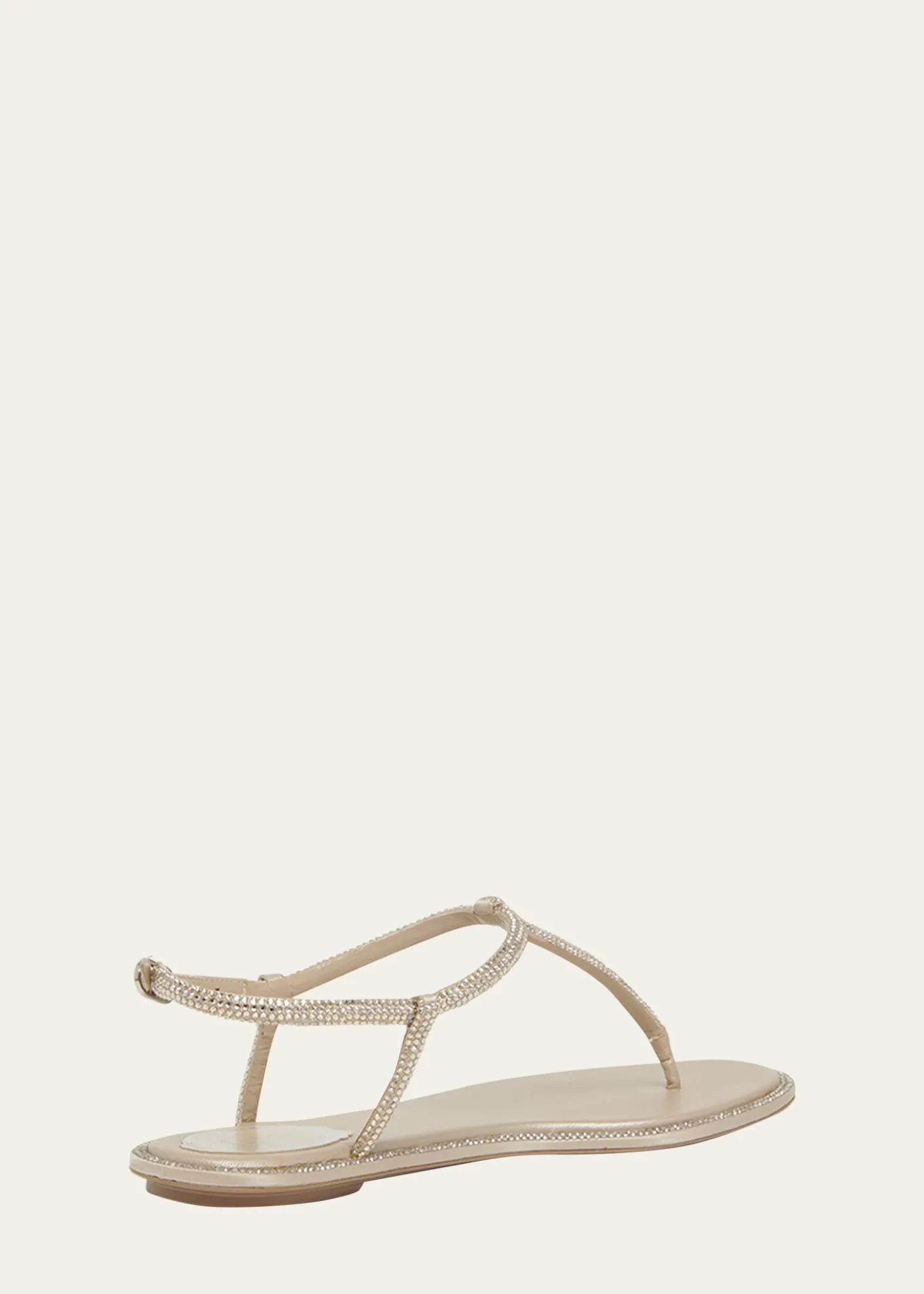 Rene CaovillaStrass T-Strap Thong Sandals