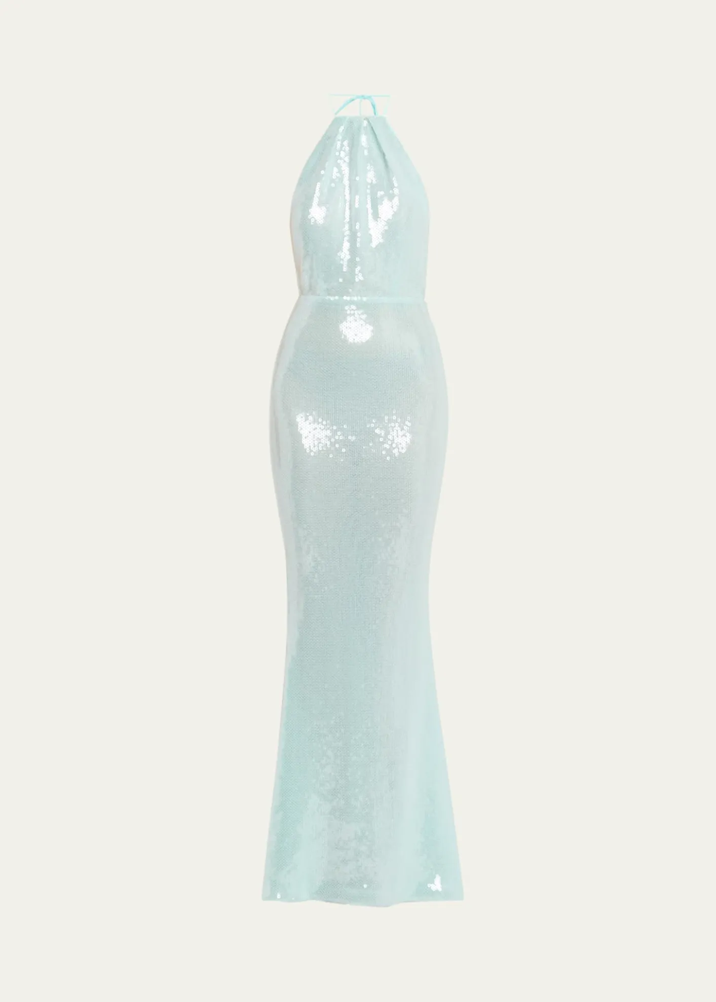 RetrofeteElexa Sequined Halter Dress