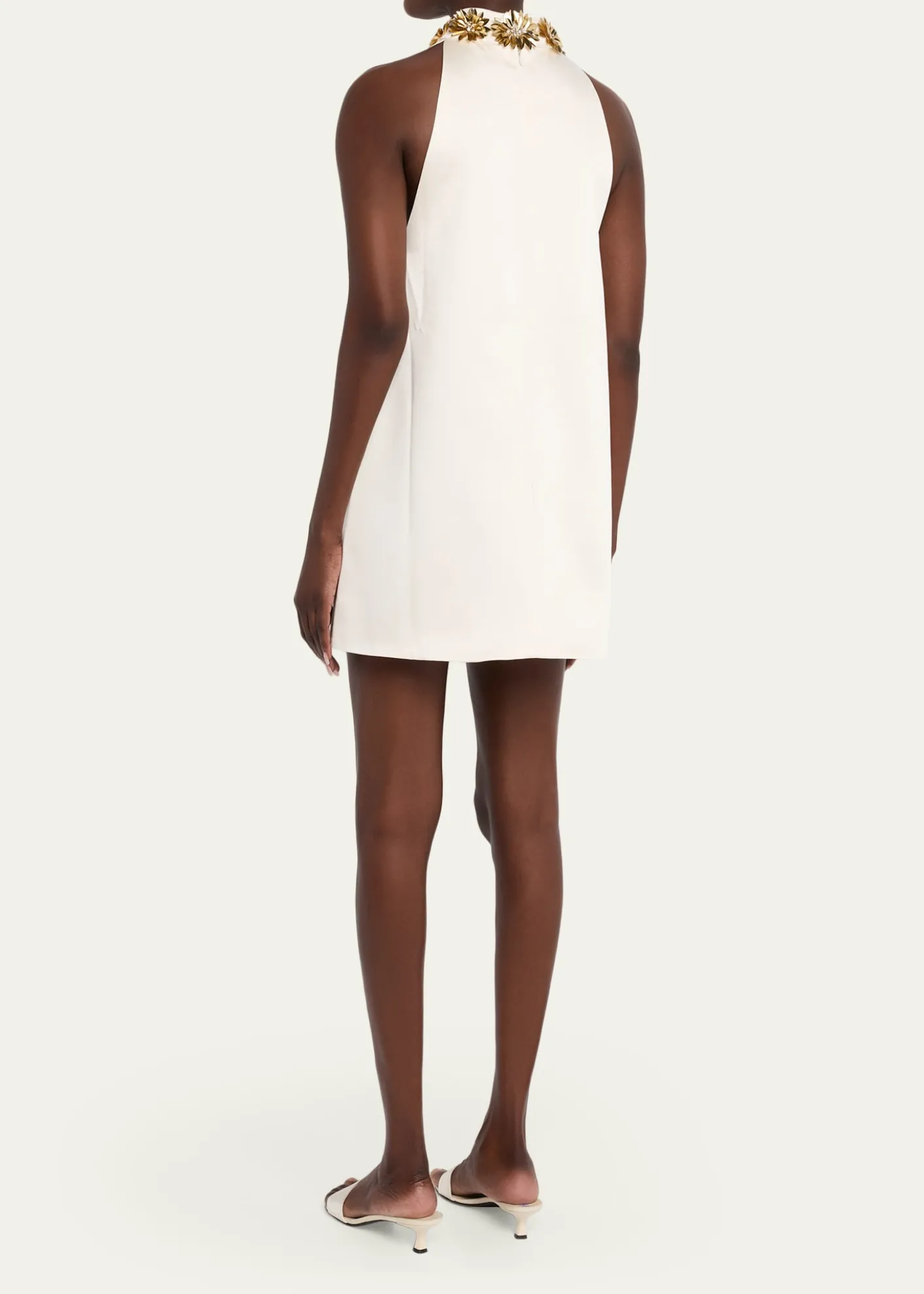 RetrofeteGiacinta Embellished Satin Mini Dress