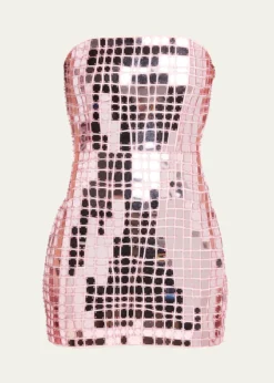 RetrofeteKaleido Strapless Mini Dress