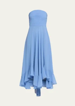 RetrofeteLouisa Strapless Chiffon Dress