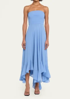 RetrofeteLouisa Strapless Chiffon Dress