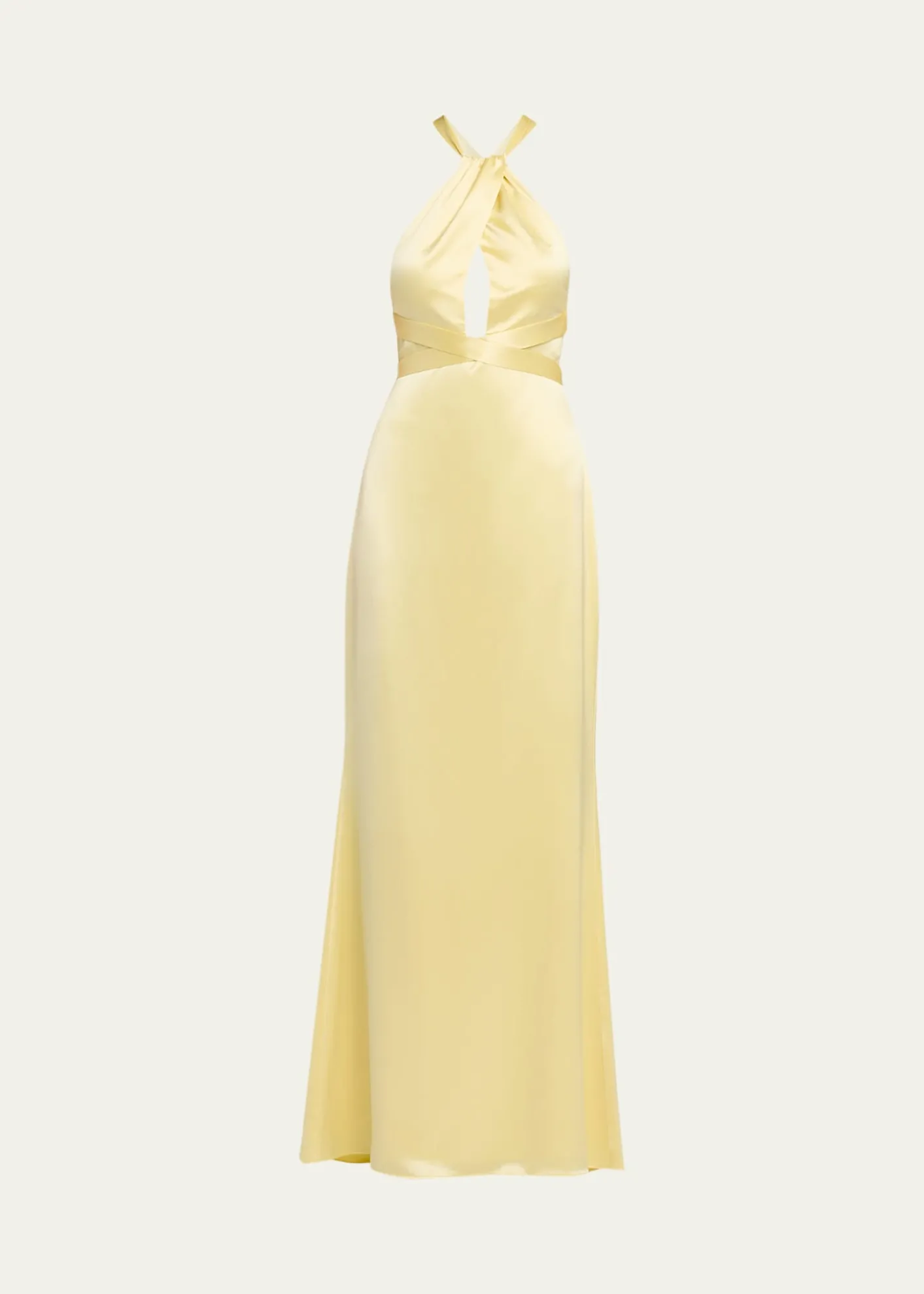 RetrofeteMagnolia Satin Halter Dress