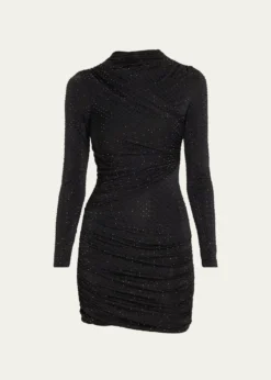 RetrofeteTana Long-Sleeve Embellished Mini Dress
