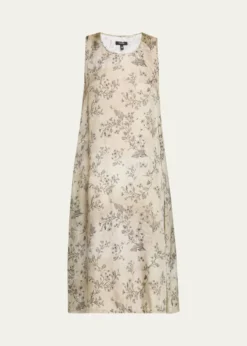 R13Floral Sleeveless Midi Dress