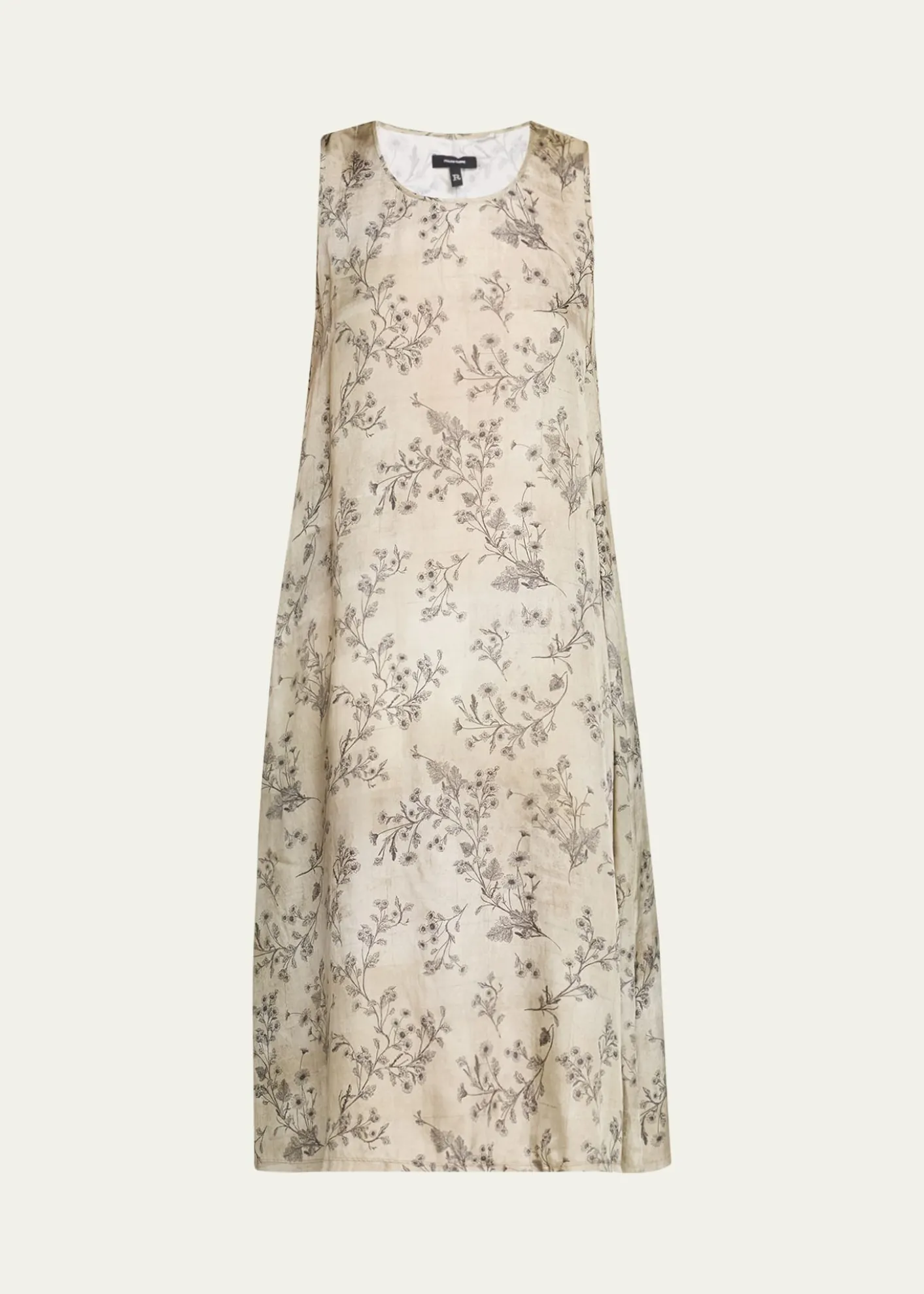 R13Floral Sleeveless Midi Dress