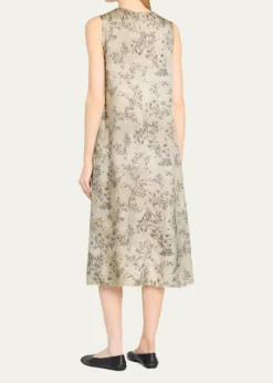R13Floral Sleeveless Midi Dress