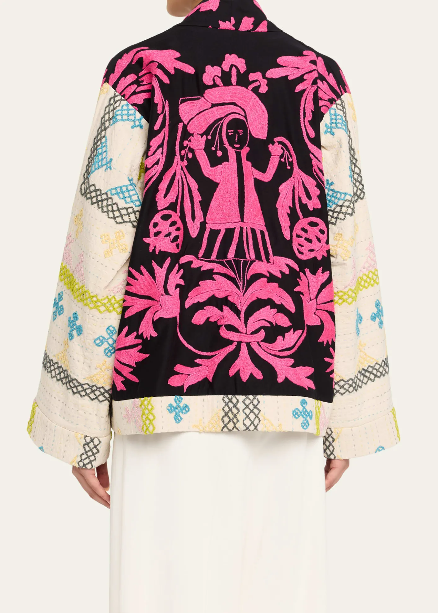 Rianna + NinaEmbroidered Kimono Jacket