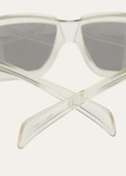 Rick OwensMen's Rick Clear Frame Square Sunglasses