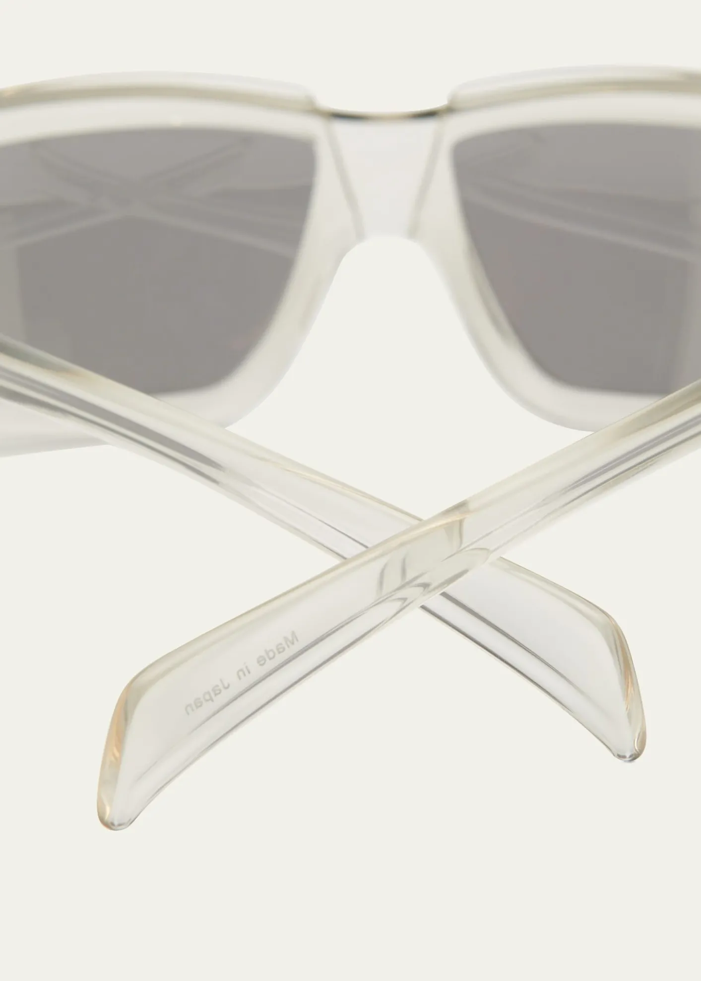 Rick OwensMen's Rick Clear Frame Square Sunglasses