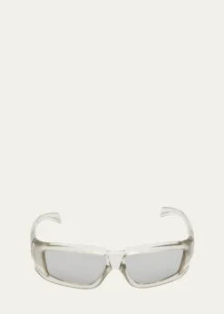 Rick OwensMen's Rick Clear Frame Square Sunglasses